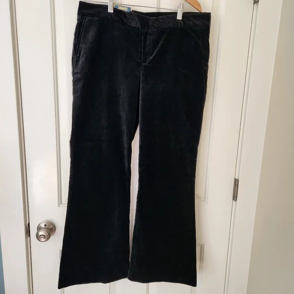 Velvet Black Pants Bitten Sarah Jessica Parker SJP Dressy Holiday Fall Winter 12 - Picture 3 of 12